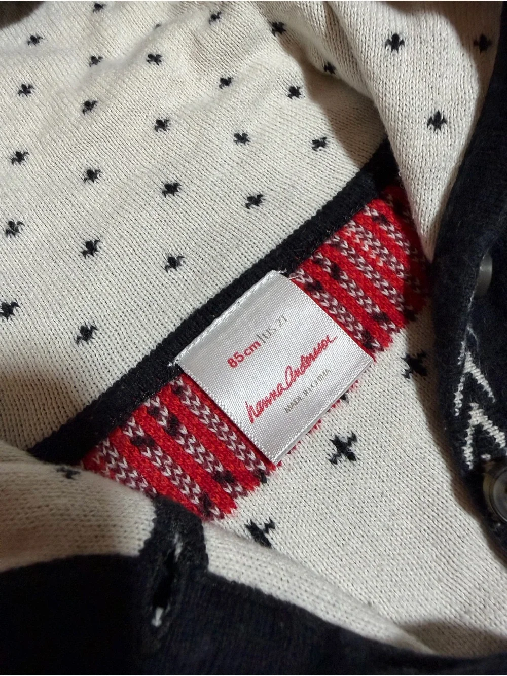 Hanna Andersson Snö Happy Sweater Romper 2T